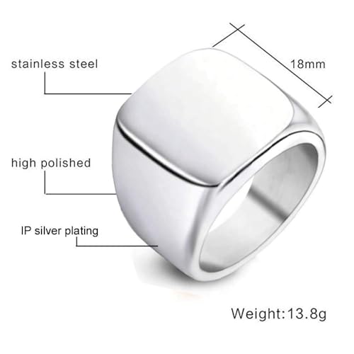 Image of Men's Stainless Steel Western Style Band Rings Collection for Men /Boy's
