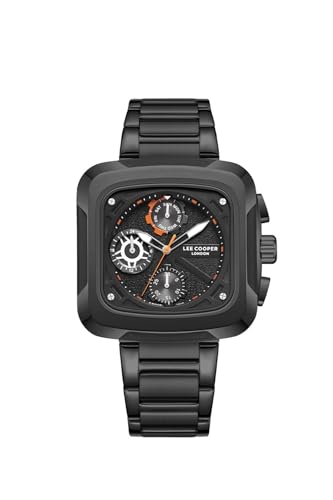 Lee Cooper Multifunction Gun Square Dial Men's Watch - LC08013.060