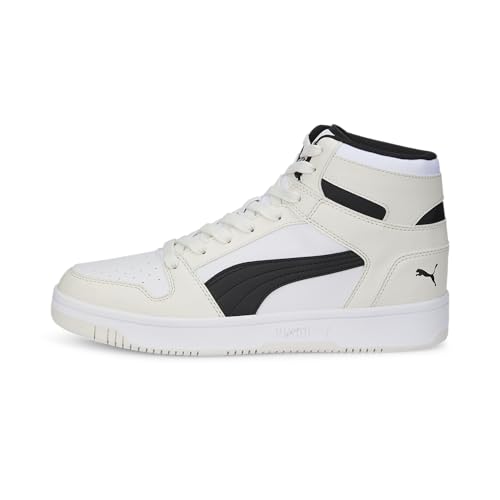 Image of Puma Men's Rebound Layup Sneaker, Vaporous Gray Black White, 12