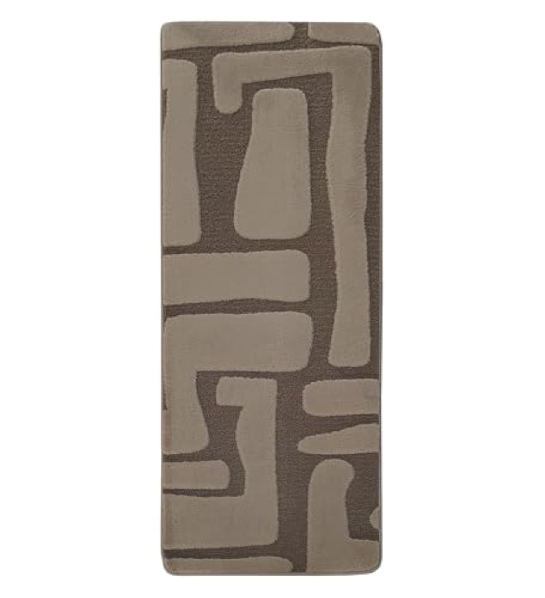 Brown Solid Polyester Runner Rug, Versatile Home Decor