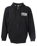 [スラッシャー] メンズ スウェットジップパーカー (ブランドロゴ) [ TH56001 / HOMETOWN WAPPEN ] 定番 BLK/BLK/WHT XL