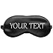 Produktbild Schlafmaske Reise Relax Augen Abdeckung Bett Emoji Nickerchen Augenbinde Seine Schwarz Your text Dein Text Auf Anfrage [042]