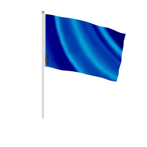 Mini drapeau bleu foncé lot de 100 pièces 14x21cm pour événement