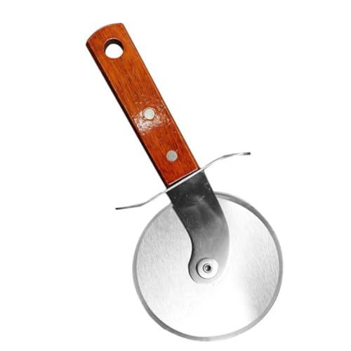 GLEAVI 1 PC Stainless Steel Pizza Cutter Wheel Multi Functional Kitchen Gadget for Effortless Slicing Ergonomic Handle Design for Comfort for Baking Pies and Pizza Preparation