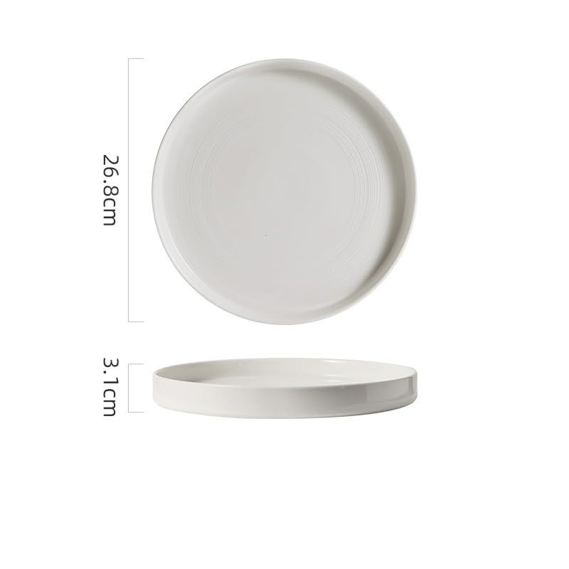Talerz obiadowy talerze do naczyń biały talerz obiadowy serwujący ceramiczny stek zachodni talerz obiadowy można układać w stos