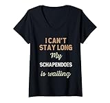 Chiot mignon Schapendoes - Propriétaire de race de chien T-Shirt avec Col en V