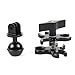 NovelGoal Aluminum Ball Clamp Mount for Underwater Diving Light Arms 3-Hole and Ball Head Adapter for Scuba Diving Lights Arm Fixture LED Hero 5/4/3 Camera (with Ball Adapter 2)
