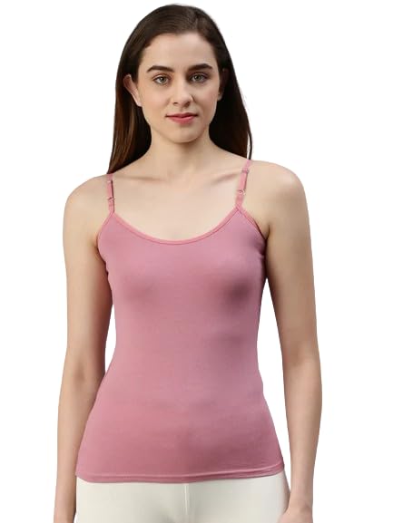 moirai Women's Regular Fit Cotton Camisole Sleeveless, Stretchable & Ultra-Soft Slip Inner Spaghetti Tops with Adjustable Straps-picture-29