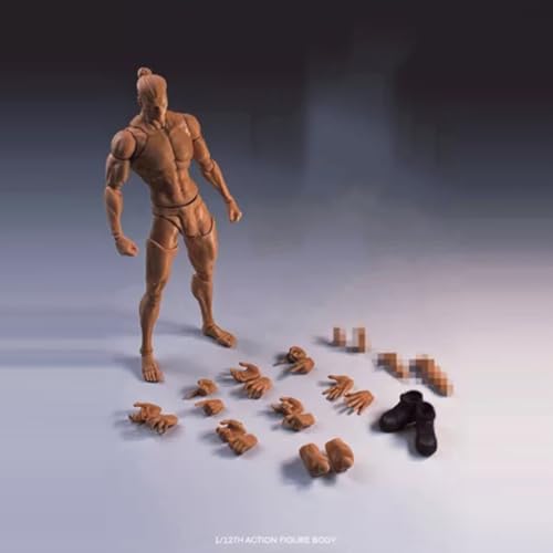 Figurine d'action ultra flexible 1/12 de 15 cm avec membres interchangeables pour modélisme