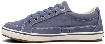 Taos Footwear Women's Moc Star Indigo Distressed Sneaker 7 (W) US | Image 2