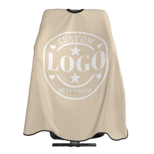 Custom Barber Cape with Logo and Photo for Salon and Home