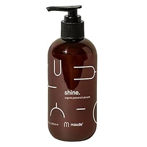 Maude Shine – Organic Personal Lubricant – Hydrating Aloe Vera + Water Based Lube – Fragrance + Paraben-Free, Moisturizing Aloe Vera Gel Lubricant for Toys, Couples or Solo Play (8 fl oz)