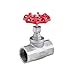 J11W-16P 304 Stainless Steel Threaded Globe Valve 1/2 3/4 2 Inch Female Thread Valve Manual Handwheel Industrial Shut Off Valve(DN40)