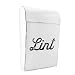 AuldHome Farmhouse Lint Holder Bin; Distressed White Laundry Room Decor