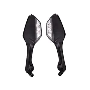 MotoEffect Adjustable Rear View Side Mirror with Turn Signal Led ...