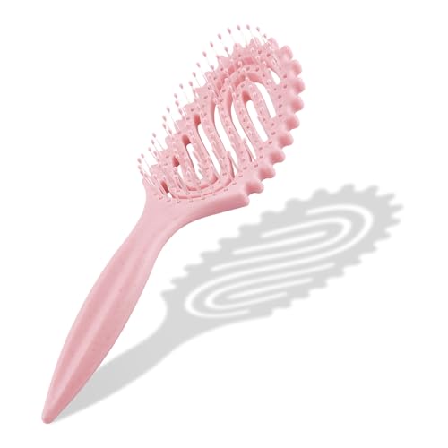 Cepillo para el pelo, cepillo desenredante para rizos y pelo largo, cepillo para el pelo sin tirar, peine para rizos naturales para mujeres