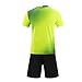 Kids Summer 2 Piece Outfits Athletic Crewneck Short Sleeve Jerseys Top Matching Shorts Training Uniforms for 4-13 Years