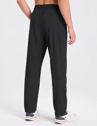 baleaf Men's Athletic Pants with Zipper Pockets Lightweight Quick Dry Tapered Sweatpants for Track Workout Running Jogging3