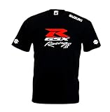 motorrad suzuki ersatzteile Super Premium T T Republic Suzuki GSXR 600 750 1000 Racing Motorrad Super Premium Baumwolle T-Shirt Gr. XL, Schwarz