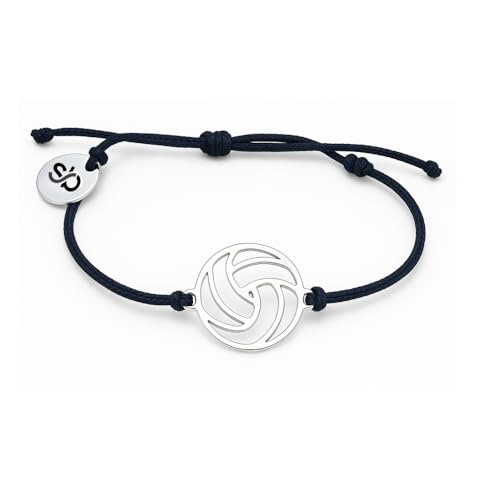 Image of Sportybella Volleyball Bracelet - Waterproof, Girls Volleyball Jewelry, Stainless Steel Adjustable Charm Bracelet with Volleyball Charm -Gift for Female Volleyball Player