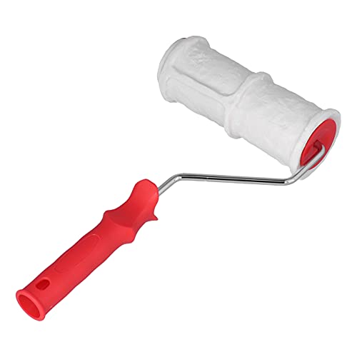 Ziegelprägewalze für Wanddekoration Betonstrukturwalze mit Griff Nachahmung Ziegelmuster Prägezylinder Malerwalze für Wanddekorative Haushaltsgummi-Farbwalze