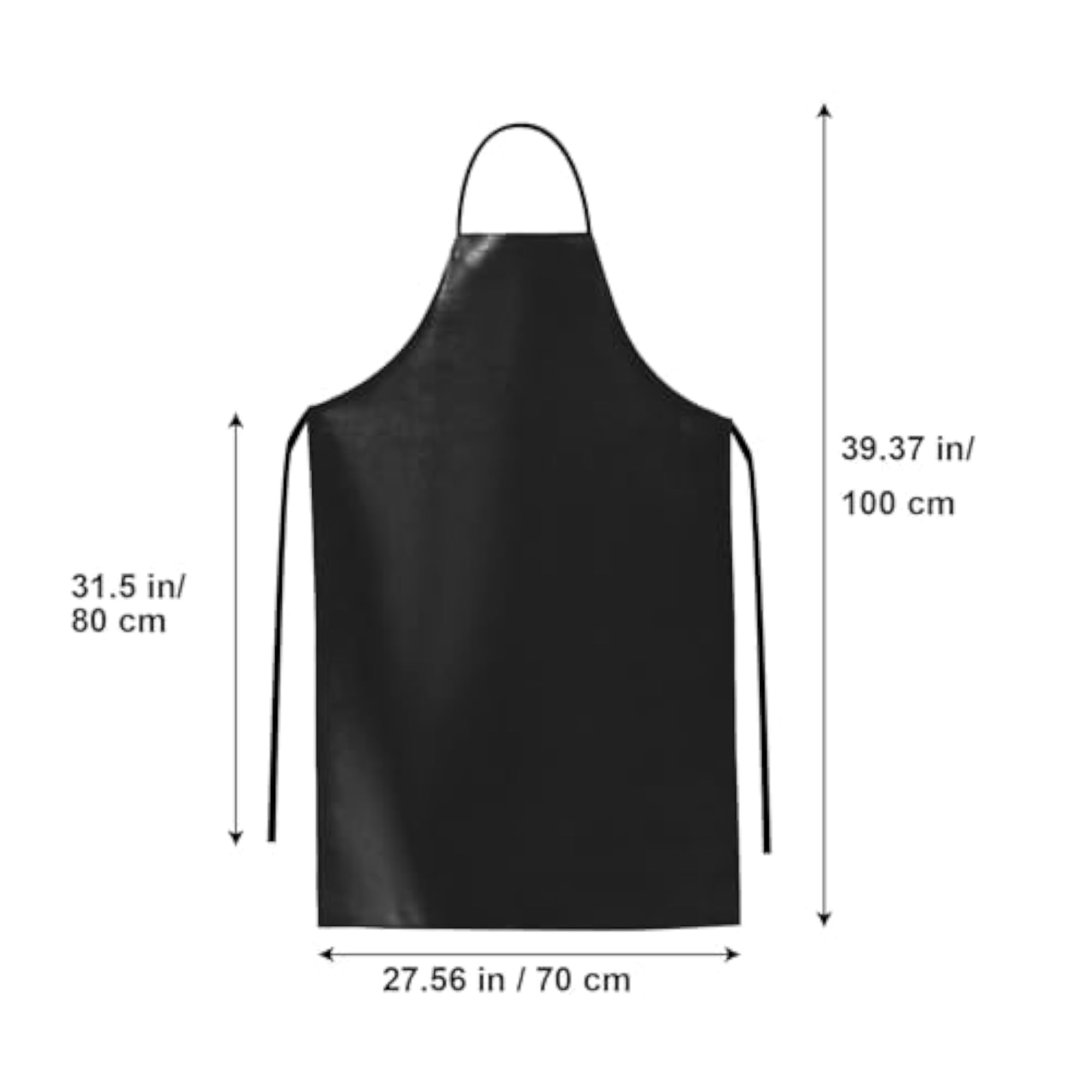 Waterproof Faux Leather Kitchen Apron, Gift for Chefs