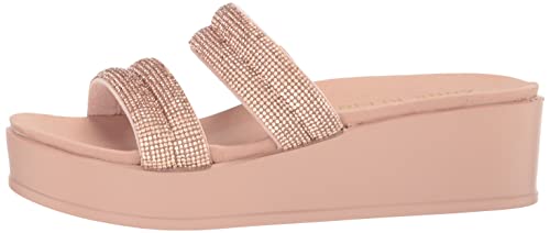 Anne Klein Women's Vanny Slide Sandal, Rose Gold, 7.5 #TOP7