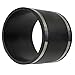 EVERCONNECT 4828 Flexible PVC Rubber Rubber Coupling with Stainless Steel Clamps, 6", Black