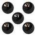 5 Pcs Black Round Ball Bakelite Lever Knobs with Female Thread M5 M6 M8 M10, Machine Tool Replacement Handles for Printing Equipment Electronic Devices Machinery and Industrial Applications(M12x40)