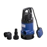 AquaForte AF400 Tauchpumpe mit Schwimmkörper, 400 Watt, Maximale Durchfluss 8 m3 pro Stunde, Maximale Förderhöhe 5 Meter, inklusive Anschlüsse Kupplungen und Schlauchtüllen