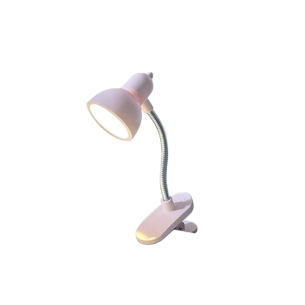 Anso Pink Mini Book Light Led Clamp Reading Lamp Night Light Book To Read Bedside Table Clip On Lamp 12Cm (Pink)