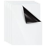 Pack of 5 Magnetic Dry Erase Sheets - Magnetic Notes for Fridge, Locker, Chalkboard, School, Home, Office, 9 x 12 Inches, White