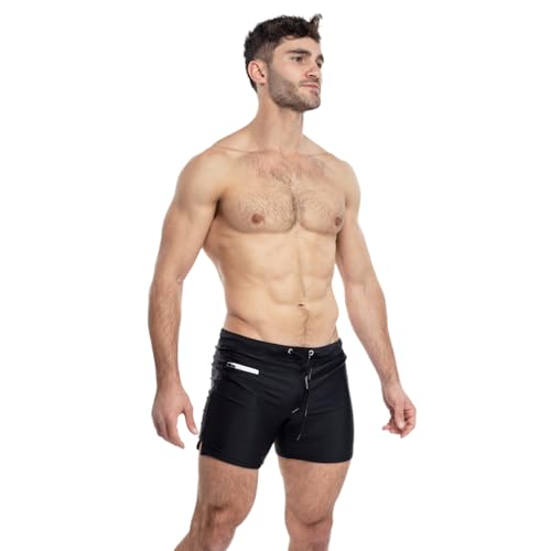 Taddlee Men's Swimwear Swim Shorts Trunks Square Cut Black Blue Swimsuits Boxers3