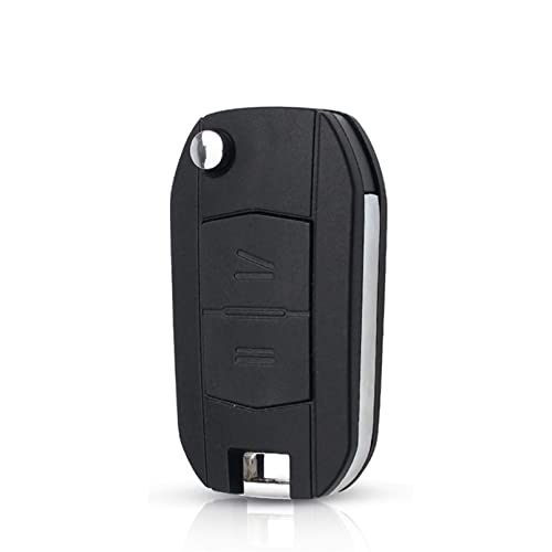 Carcasa de Llave de Control Remoto de Coche modificada de 2 Botones, Accesorio de Repuesto Fob para Vauxhall Opel Corsa C Combo Tigra Meriva Agila