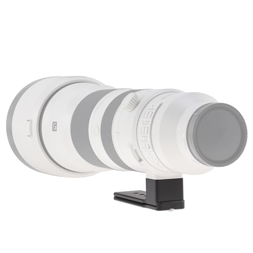 Pie de lente de reemplazo Fotga para Sony FE 400-800mm F6.3-8 G OSS SEL400800G, compatible con abrazadera de cabeza de trípode Arca Swiss, base con orificios 1/4"-20 y 3/8"-16, tornillos de seguridad miniatura 5