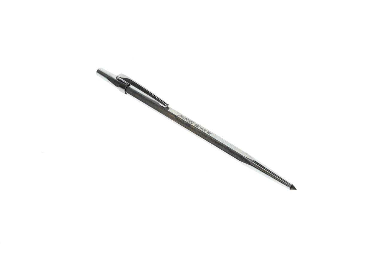 GEDORE Punta per Tracciare in Metallo Duro, per Metallo, Esagonale, Lunga 150 mm, Bulino con Clip, 208-150