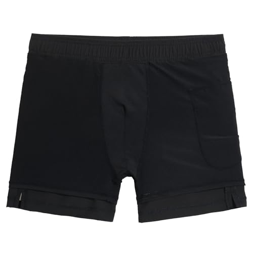 Image of maamgic 5inch Mens Swimming Trunks with Compression Liner 2-in-1 Swim Trunks Stretch Quick Dry Swim Shorts Zipper Pockets
