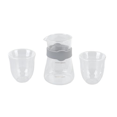 Vidrio de alto borosilicato SEAFRONT de 300 ml, diseño elegante con boquilla de vertido 6