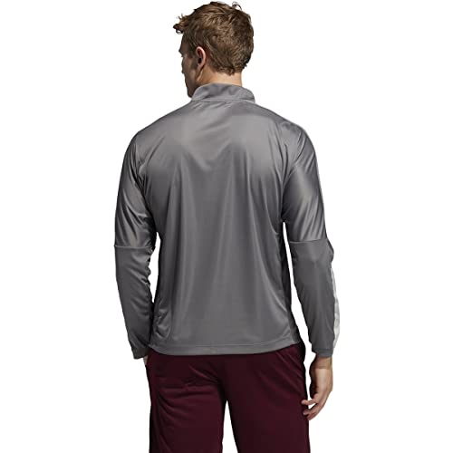 Adidas Mens Long Sleeve 1/4 Zip Knit Grey Size Medium2