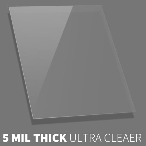Image of Binditek 5 Mil PET Binding Covers, 8.5 x 11 Inches, Ultra Clear, 100 Pack | Plastic PET Binding Covers, Letter Size, Ultra Clear, Square Corners, Unpunched, Ideal for Business Reports and Proposals