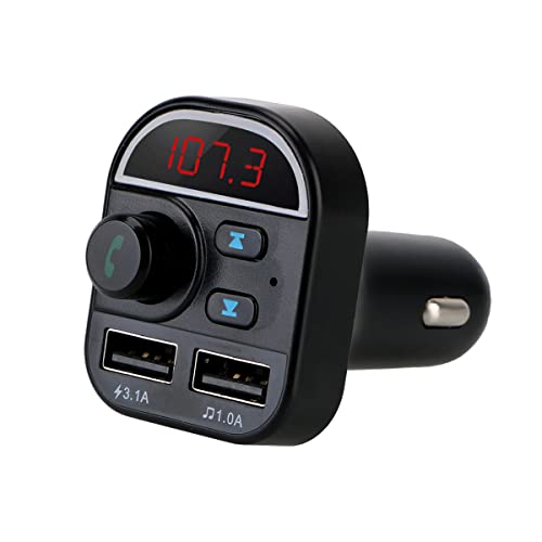 Adaptador Transmissor De Carro Bluetooth 5.0 Fm Sem Fio Mp3 Mãos Livres Player 3.1A Carregador USB D