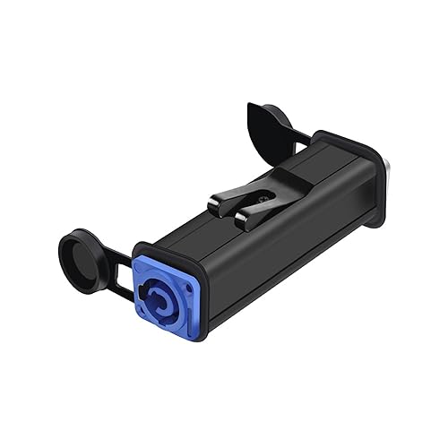 Adaptador de corriente LED de CA de 3 pines con clip de seguridad y chasis de aluminio de 90mm 8