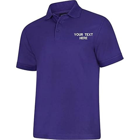 Personalised Purple Ladies Deluxe Polo T-shirt Cover