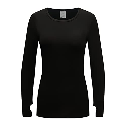 OThread & Co. Women's Long Sleeve T-Shirt Comfy Thumb Hole Shirts Basic Stretch Layer