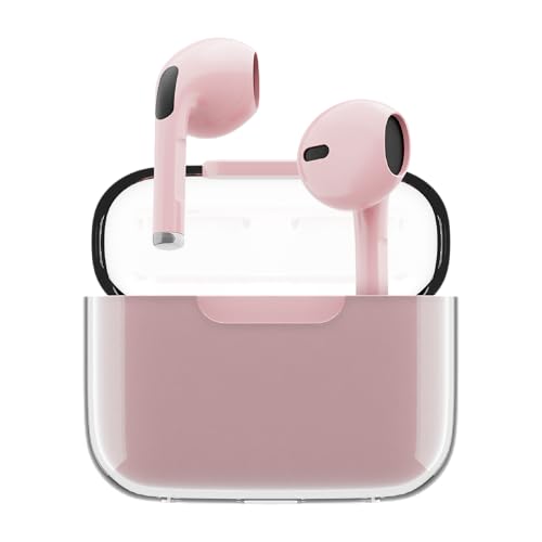 Juice Wireless Earphones, Pick 'N' Mix Bluetooth Earbuds with Earphones Wireless Charging Case & USB C Cable. Touch Control Earpods with 10m Bluetooth Range & 20 Hours Playback (Pink)