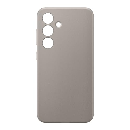 Image of SAMSUNG Galaxy S24 Vegan Leather Phone Case, Protective Cover with Soft Touch, Elegant Design, Scratch Protection, US Version, GP-FPS921HCAAW, Taupe