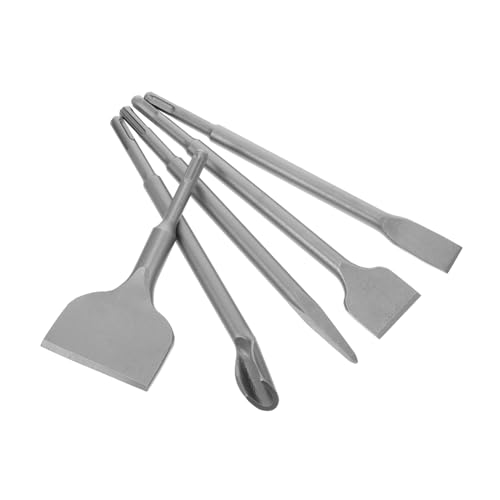 OKUMEYR Ensemble De 5 Burins À Carrelage Pointe Large Et Plate Forets En Acier En Forme De U Pour Maçonnerie Béton Brique Ciment Pierre
