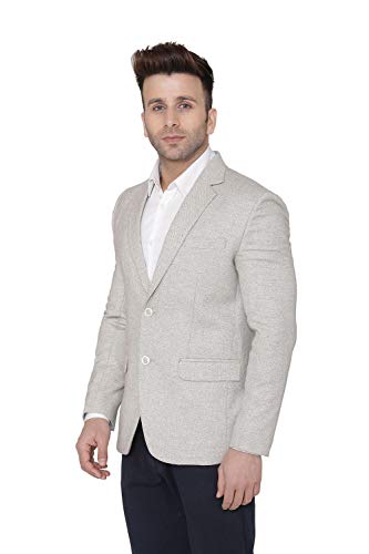 Image of WINTAGE Men's Tweed Casual and Festive Blazer Coat Jacket : Silver