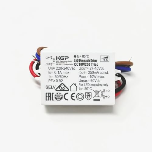 Pilote LED à intensité variable 10W 250mA Triac transformateur électronique blanc pour éclairage