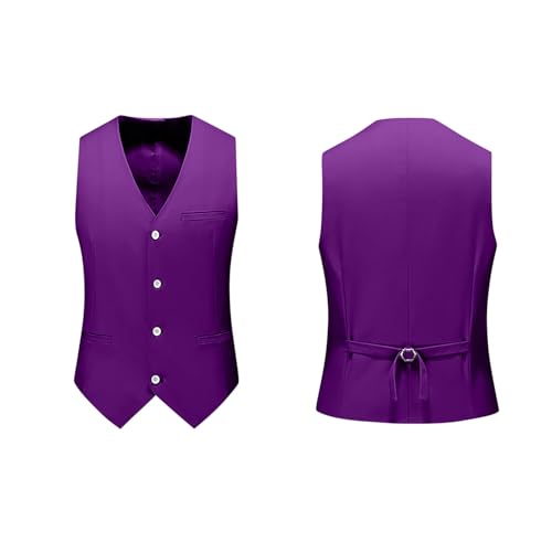 Men Suit Vest Formal Wedding Slim Fit Single Breasted Sleeveless V Neck 3 Pockets Vintage Dress Waistcoat Prom Tuxedo2